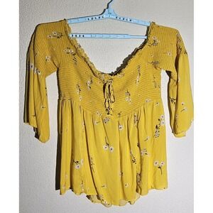 Torrid Square Neck Smocked Bell Sleeves Peasent Top Size 4x Festival‎ Boho